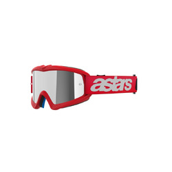 Alpinestars Youth Vision Blaze Goggle - Mirror Silver Lens - Red