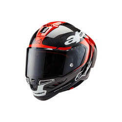 Alpinestars Supertech SR10 Element Helmet  - Black/Bright Red/Gloss White