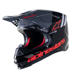 Alpinestars SM8 Radium 2 - Gloss Black/Neon Red