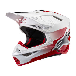 Alpinestars Supertech SM10 Unite Helmet - Red/White Gloss