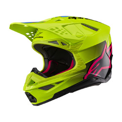 Alpinestars Supertech SM10 Unite Helmet - Fuoro Yellow/Black/Pink