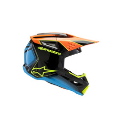 Alpinestars SM3 Fray Helmet Youth - Black/Orange/Yellow