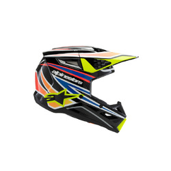 Alpinestars SM3 Wurx Helmet Youth - Black/Yellow/Blue/Red