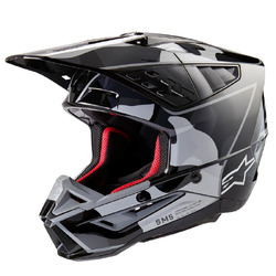 Alpinestars SM5 Rover 2 Helmet - Black Silver Gloss