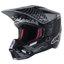 Alpinestars SM5 Solar Flare - Gloss Black/Grey