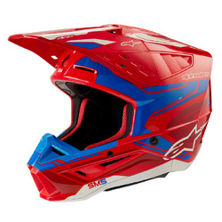 Alpinestars SM5 Action 2 Helmet - Red/Blue Gloss