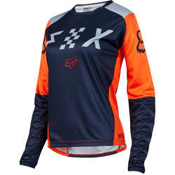 Fox Switch Jersey Womens - Grey/Orange - L