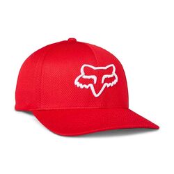 Fox Lithotype Flexfit Hat/Cap - Red/White - L-XL (HOT BUY)