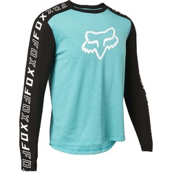 Fox Ranger DR Long Sleeve Jersey Youth - Teal/Black