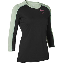 Fox Ranger Dr 3/4 Jersey Womens - Black/Green - Small (HOT BUY)