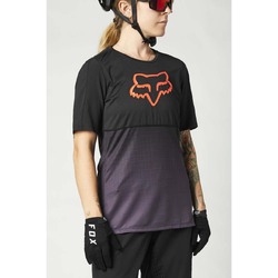 Fox Flexair Short Sleeve Jersey Womens - Black