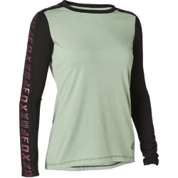 Fox Ranger DR Long Sleeve Jersey Womens - Sage