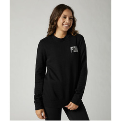 Fox Sent Crew Fleece - Black - Womens - Small (HOT BUY)