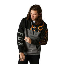 Fox Skew Pullover Fleece  - Black - Large (HOT BUY)