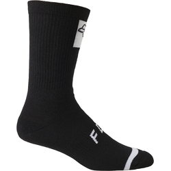 Fox 8" Defend Crew Sock - Black