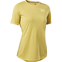 Fox Ranger DR Short Sleeve Jersey Calibrated Womens - Pear yellow