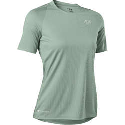 Fox Ranger Power Dry Short Sleeve Jersey Womens - Eucalyptus