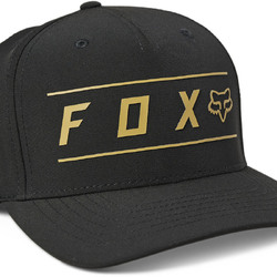 Fox Pinnacle Tech Flexfit Hat/Cap - Black/Gold - L-XL (HOT BUY)