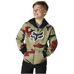 Fox Bnkr Zip Fleece Youth - Green Camo - Medium (HOT BUY)