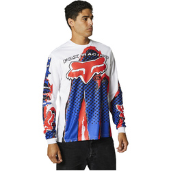 Fox Brushed Long Sleeve Jersey - White