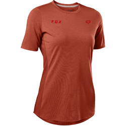 Fox Ranger DR Short Sleeve Jersey Double Womens - Red Clay