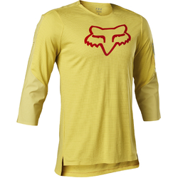 Fox Flexair 3/4 Delta Jersey - Pear Yellow