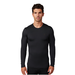 Fox Tecbase Fire Long Sleeve Shirt - Black - M (HOT BUY)