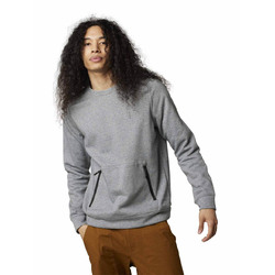 Fox Base Over Apex DWR Crew Fleece - Heather Graphite - Medium (HOT BUY)