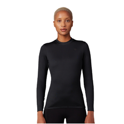 Fox Tecbase Fire Long Sleeve Shirt Womens - Black