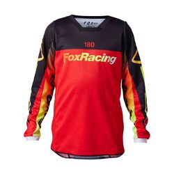 Fox 180 Statk Jersey Youth - Fluro Red