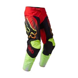 Fox 180 Statk Pant Youth - Fluro Red