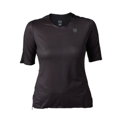 Fox Flexair Ascent Short Sleeve Jersey Womens - Black