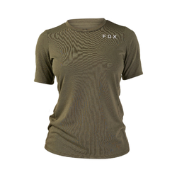 Fox Ranger DR Short Sleeve Jersey Alyn Womens - Olive/Green