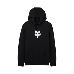 Fox Head Fleece Pullover - Black/White