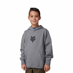 Fox Legacy Fleece Pullover Youth - Heather Graphite - Medium (HOT BUY)