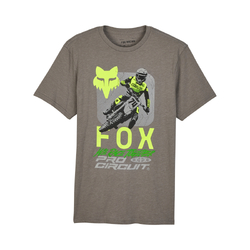 Fox x Pro Circuit Premium Short Sleeve Tee - Heather Graphite - Medium (HOT BUY)