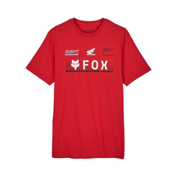 Fox x Honda Premium Short Sleeve Tee - Fluro Maroon - Medium (HOT BUY)