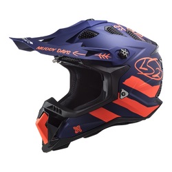 LS2 MX700 Subverter EVO Cargo - Matte Blue/Fluro Orange