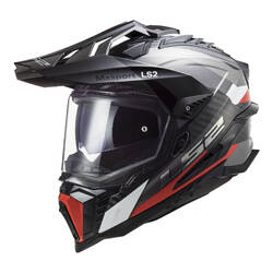 LS2 MX701 Explorer Carbon Frontier Adventure Helmet - Red