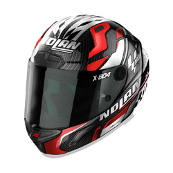 NOLAN x-804 RS Full Face Motogp - Neon Red/White