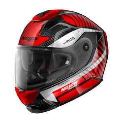 NOLAN x-903 UC Full Face Starlight - Neon Red/White