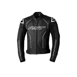 RST S-1 CE Leather Jacket - Black/White