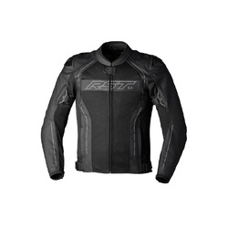 RST S-1 Vented Leather Mesh Jacket - Black