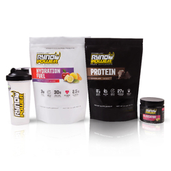 Ryno Power Supplement Package Essentials - Choc + Fruit Punch